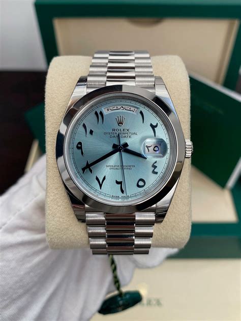 arabic day date rolex replica|rolex day date platinum 40mm.